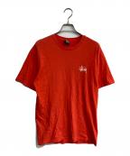 stussyステューシー）の古着「プリントTシャツ」｜オレンジ