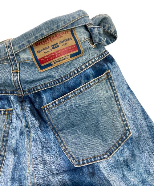 DIESEL（ディーゼル）DIESEL (ディーゼル) O-Datura ラップデニムスカート　A07120 インディゴ サイズ:XSの古着・服飾アイテム