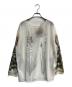 Ameri VINTAGE（アメリヴィンテージ）の古着「ILLUSTRATION PRINT SHEER TOP」｜ホワイト