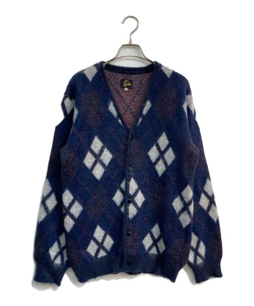 Needles（ニードルズ）Needles (ニードルズ) MOHAIR CARDIGAN - ARGYLE ネイビー サイズ:Mの古着・服飾アイテム