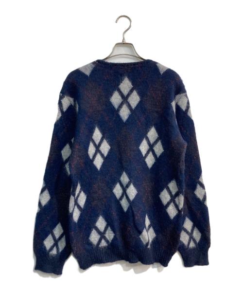 Needles（ニードルズ）Needles (ニードルズ) MOHAIR CARDIGAN - ARGYLE ネイビー サイズ:Mの古着・服飾アイテム