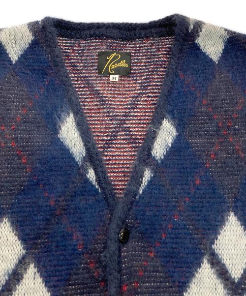 Needles（ニードルズ）Needles (ニードルズ) MOHAIR CARDIGAN - ARGYLE ネイビー サイズ:Mの古着・服飾アイテム