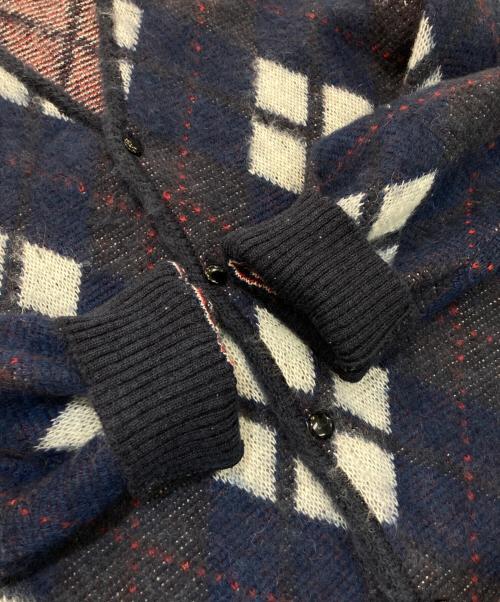 Needles（ニードルズ）Needles (ニードルズ) MOHAIR CARDIGAN - ARGYLE ネイビー サイズ:Mの古着・服飾アイテム