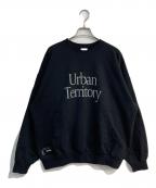 WTAPSダブルタップス）の古着「URBAN TERRITORY プリントスウェット」｜ブラック