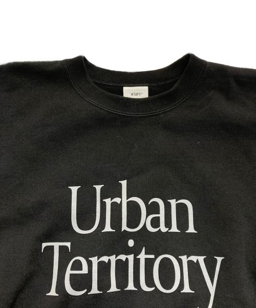 WTAPS（ダブルタップス）WTAPS (ダブルタップス) URBAN TERRITORY プリントスウェット ブラック サイズ:3の古着・服飾アイテム