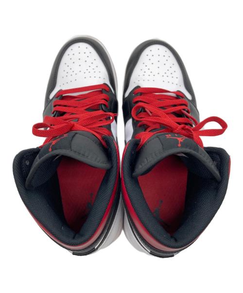 NIKE（ナイキ）NIKE (ナイキ) AIR JORDAN 1 MID ブラック×レッド サイズ:10 USの古着・服飾アイテム