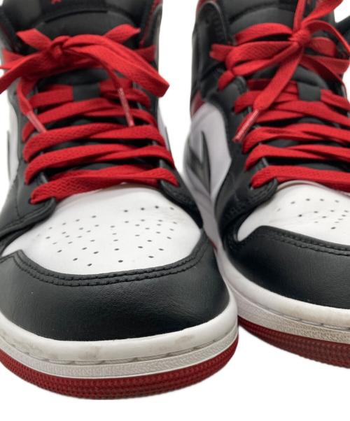 NIKE（ナイキ）NIKE (ナイキ) AIR JORDAN 1 MID ブラック×レッド サイズ:10 USの古着・服飾アイテム