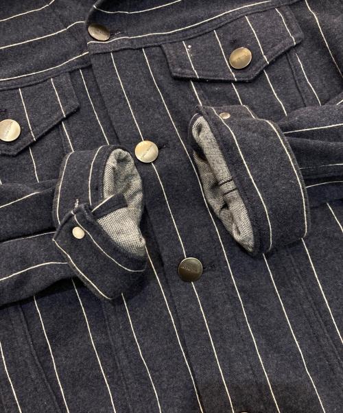 JACOB COHEN（ヤコブコーエン）JACOB COHEN (ヤコブコーエン) ストライプジャケット　J8032 COMF-H ネイビー サイズ:Sの古着・服飾アイテム