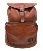 PORTERポーター）の古着「レザーリュック」｜ブラウン