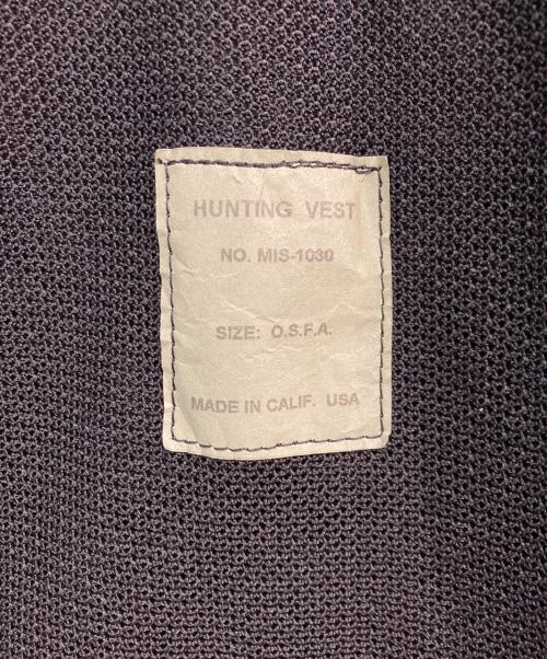 MIS（エムアイエス）MIS (エムアイエス) HUNTING VEST ブラック サイズ:O.S.F.A.の古着・服飾アイテム