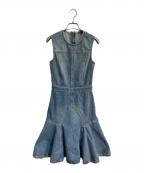 ALEXANDER McQUEENアレキサンダーマックイーン）の古着「デニムワンピース　484000 QJM02」｜インディゴ