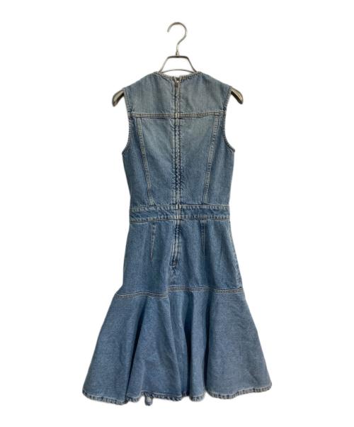ALEXANDER McQUEEN（アレキサンダーマックイーン）ALEXANDER McQUEEN (アレキサンダーマックイーン) デニムワンピース　484000 QJM02 インディゴ サイズ:38の古着・服飾アイテム