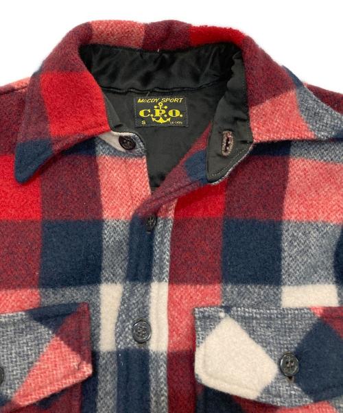 McCOY'S（マッコイズ）McCOY'S (マッコイズ) CPOネルシャツジャケット レッド×ブラック サイズ:Sの古着・服飾アイテム