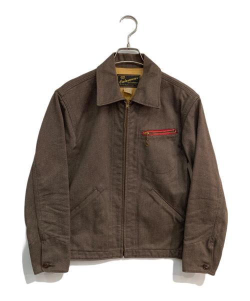 CUSHMAN（クッシュマン）CUSHMAN (クッシュマン) グレンマットワークジャケット ブラウン サイズ:Sの古着・服飾アイテム