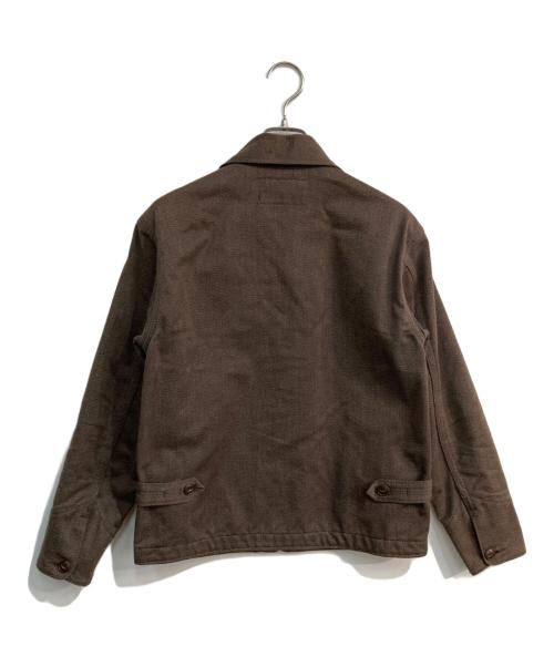 CUSHMAN（クッシュマン）CUSHMAN (クッシュマン) グレンマットワークジャケット ブラウン サイズ:Sの古着・服飾アイテム