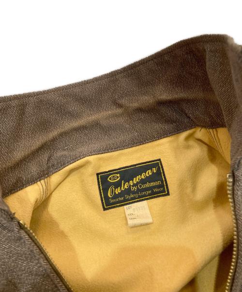 CUSHMAN（クッシュマン）CUSHMAN (クッシュマン) グレンマットワークジャケット ブラウン サイズ:Sの古着・服飾アイテム
