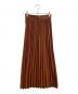 CLANE（クラネ）の古着「ACORDION PLEAT LEATHER SKIRT　19109-6171」｜ブラウン