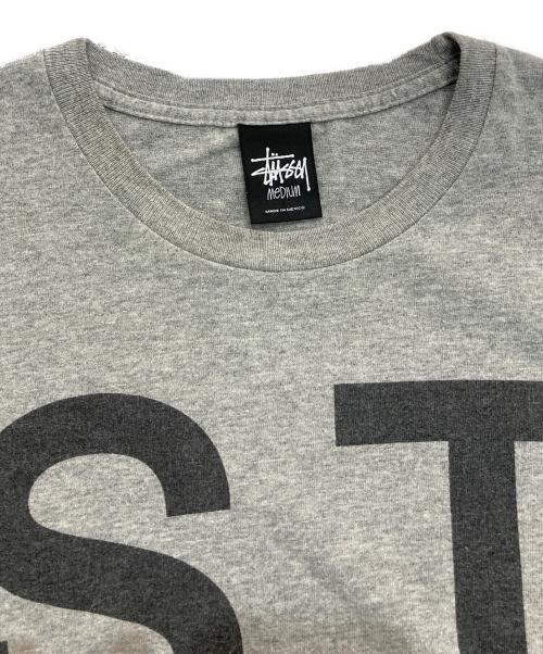 stussy（ステューシー）stussy (ステューシー) プリントTシャツ グレー サイズ:Mの古着・服飾アイテム