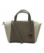 PELLE MORBIDAペッレモルビダ）の古着「カートバッグ　PMO-VE027」｜アイボリー×グレージュ