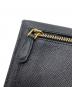 中古・古着 PRADA (プラダ) サフィアーノ レザー 長財布　1MH132 ブラック×ピンク：8000円
