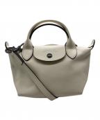 LONGCHAMPロンシャン）の古着「ル プリアージュ エクストラ XS トップハンドルバッグ　L1500987」｜アイボリー