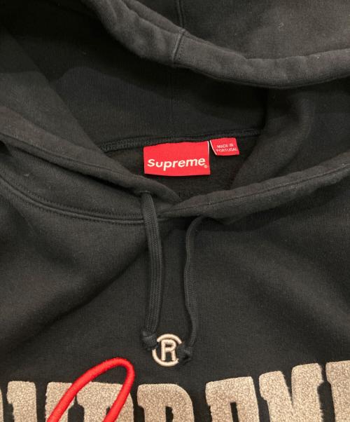 SUPREME（シュプリーム）SUPREME (シュプリーム) Embroidered Chenille Hooded Sweatshirt　22SS  ブラック サイズ:Mの古着・服飾アイテム