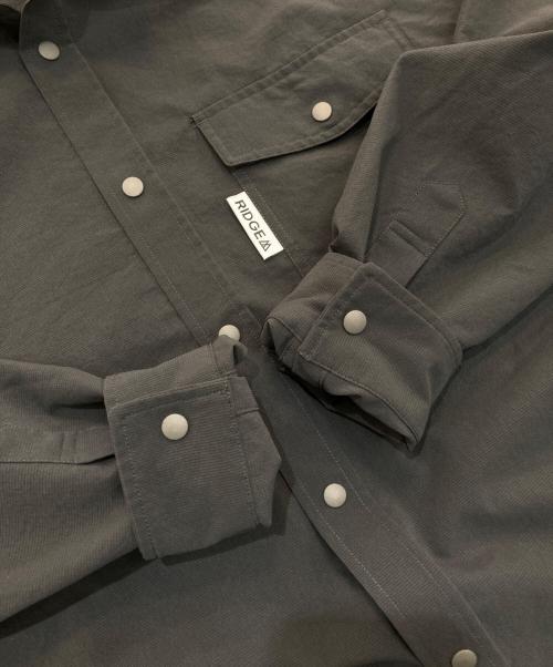RIDGE MOUNTAIN GEAR（リッジマウンテン ギア）RIDGE MOUNTAIN GEAR (リッジマウンテン ギア) Basic Long Sleeve Shirt グレー サイズ:Sの古着・服飾アイテム