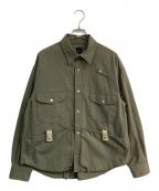 迷迭香マンネンロウ）の古着「フィッシングシャツ　MSH-1」｜カーキ