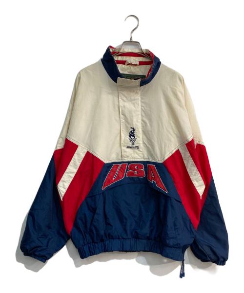 STARTER（スターター）STARTER (スターター) アノラックパーカー 90‘S  アイボリー×ネイビー サイズ:XLの古着・服飾アイテム