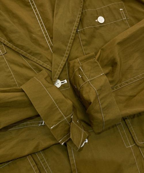 GANRYU（ガンリュウ）GANRYU (ガンリュウ) ステッチジャケット　 AD2011　EI-J009 ブラウン サイズ:Sの古着・服飾アイテム