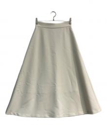 SLOBE IENA（スローブ イエナ）の古着「ダブルクロスフレアスカート」｜アイボリー