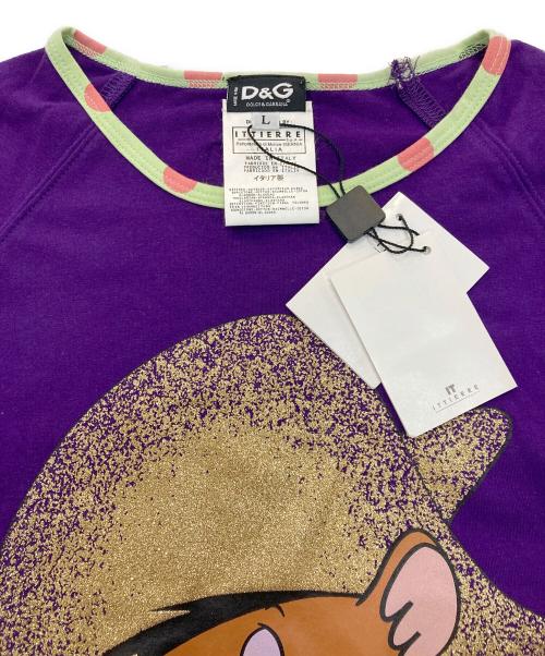 DOLCE & GABBANA（ドルチェ＆ガッバーナ）DOLCE & GABBANA (ドルチェ＆ガッバーナ) 長袖カットソー パープル サイズ:Lの古着・服飾アイテム