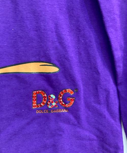 DOLCE & GABBANA（ドルチェ＆ガッバーナ）DOLCE & GABBANA (ドルチェ＆ガッバーナ) 長袖カットソー パープル サイズ:Lの古着・服飾アイテム