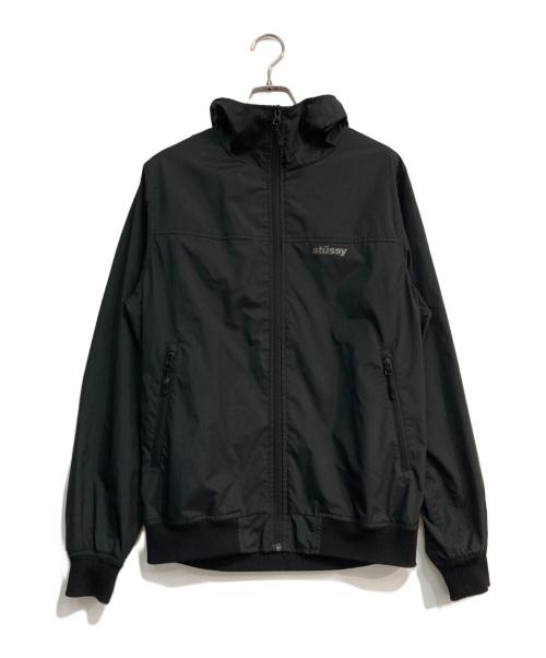 stussy（ステューシー）stussy (ステューシー) ポリエステルフーデッドジャケット ブラック サイズ:Sの古着・服飾アイテム