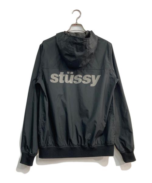 stussy（ステューシー）stussy (ステューシー) ポリエステルフーデッドジャケット ブラック サイズ:Sの古着・服飾アイテム