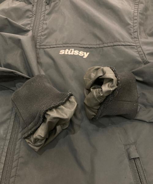 stussy（ステューシー）stussy (ステューシー) ポリエステルフーデッドジャケット ブラック サイズ:Sの古着・服飾アイテム