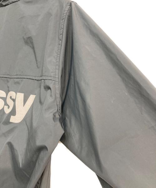 stussy（ステューシー）stussy (ステューシー) ポリエステルフーデッドジャケット ブラック サイズ:Sの古着・服飾アイテム