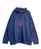 POLO RALPH LAURENポロ・ラルフローレン）の古着「ロゴパーカー」｜ネイビー