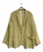 AURALEEオーラリー）の古着「WOOL RECYCLE POLYESTER LENO SHEER JACKET」｜グリーン