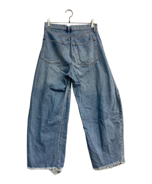 Whim Gazette（ウィムガゼット）Whim Gazette (ウィムガゼット) ラインカーブDENIM ブルー サイズ:M(38)の古着・服飾アイテム