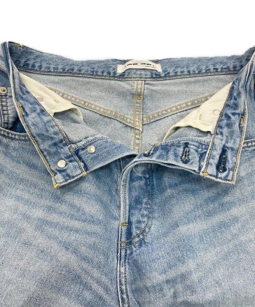 Whim Gazette（ウィムガゼット）Whim Gazette (ウィムガゼット) ラインカーブDENIM ブルー サイズ:M(38)の古着・服飾アイテム