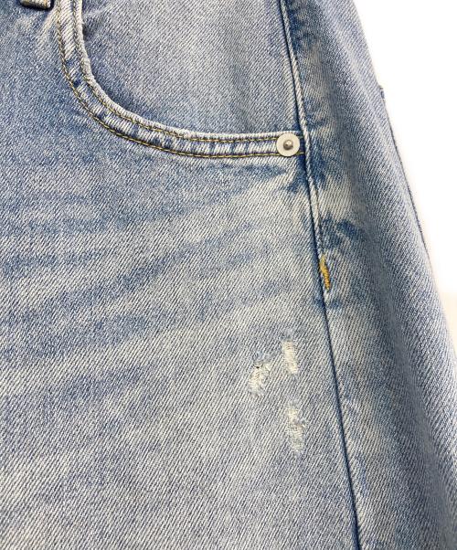 Whim Gazette（ウィムガゼット）Whim Gazette (ウィムガゼット) ラインカーブDENIM ブルー サイズ:M(38)の古着・服飾アイテム