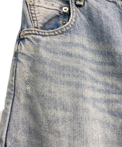 Whim Gazette（ウィムガゼット）Whim Gazette (ウィムガゼット) ラインカーブDENIM ブルー サイズ:M(38)の古着・服飾アイテム