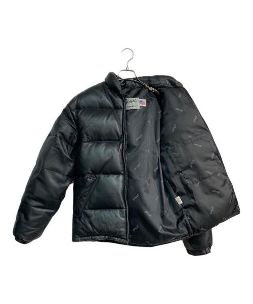 Schott（ショット）Schott (ショット) レザーダウンジャケット　1497604158 ブラック サイズ:38の古着・服飾アイテム