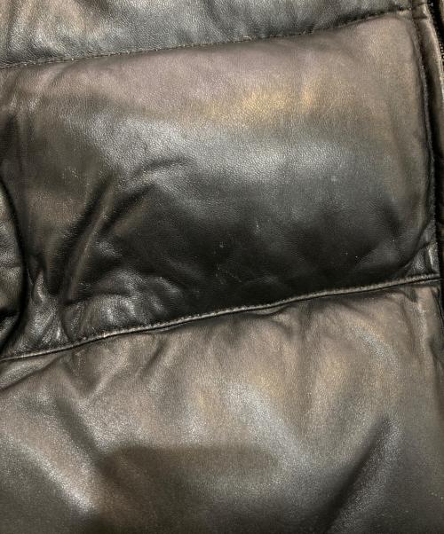 Schott（ショット）Schott (ショット) レザーダウンジャケット　1497604158 ブラック サイズ:38の古着・服飾アイテム