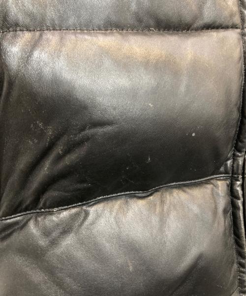 Schott（ショット）Schott (ショット) レザーダウンジャケット　1497604158 ブラック サイズ:38の古着・服飾アイテム