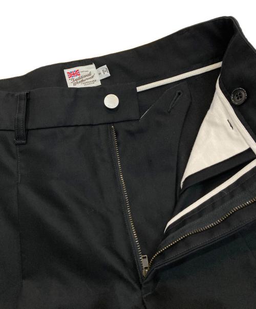 Traditional Weatherwear（トラディショナルウェザーウェア）Traditional Weatherwear (トラディショナルウェザーウェア) タックパンツ　G212CIFPT0200MK ブラック サイズ:Sの古着・服飾アイテム