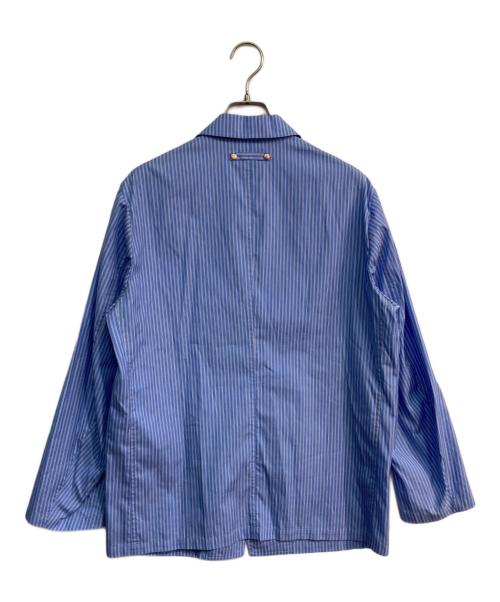 Traditional Weatherwear（トラディショナルウェザーウェア）Traditional Weatherwear (トラディショナルウェザーウェア) NEW TUFTON DOUBLE STITCH ブルー×ホワイト サイズ:Sの古着・服飾アイテム