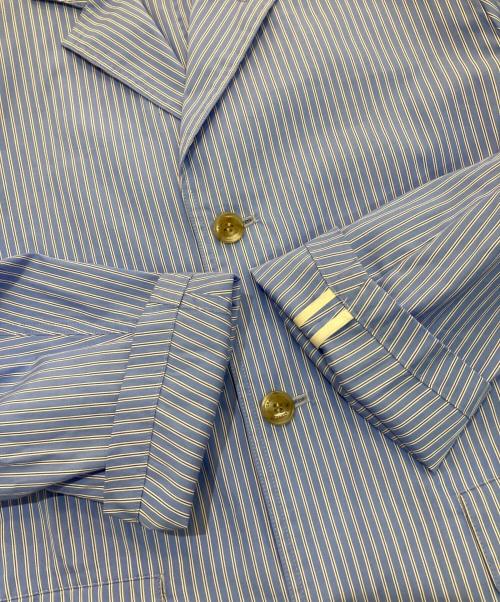 Traditional Weatherwear（トラディショナルウェザーウェア）Traditional Weatherwear (トラディショナルウェザーウェア) NEW TUFTON DOUBLE STITCH ブルー×ホワイト サイズ:Sの古着・服飾アイテム