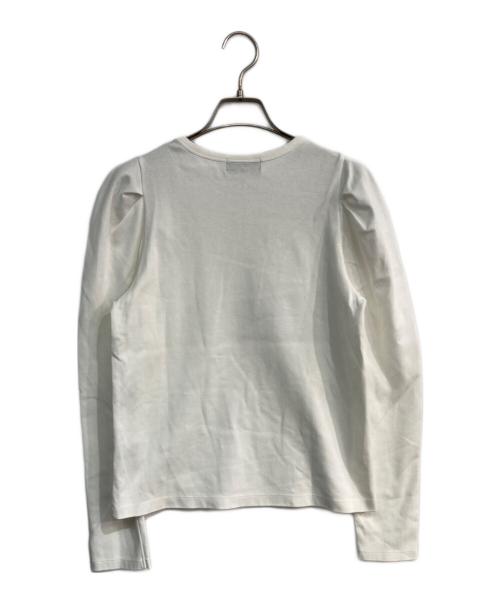 uncrave（アンクレイヴ）uncrave (アンクレイヴ) ダブルフェイスジャージー ボリュームスリーブカットソー　KK.UV.NW.0208 ホワイト サイズ:1の古着・服飾アイテム